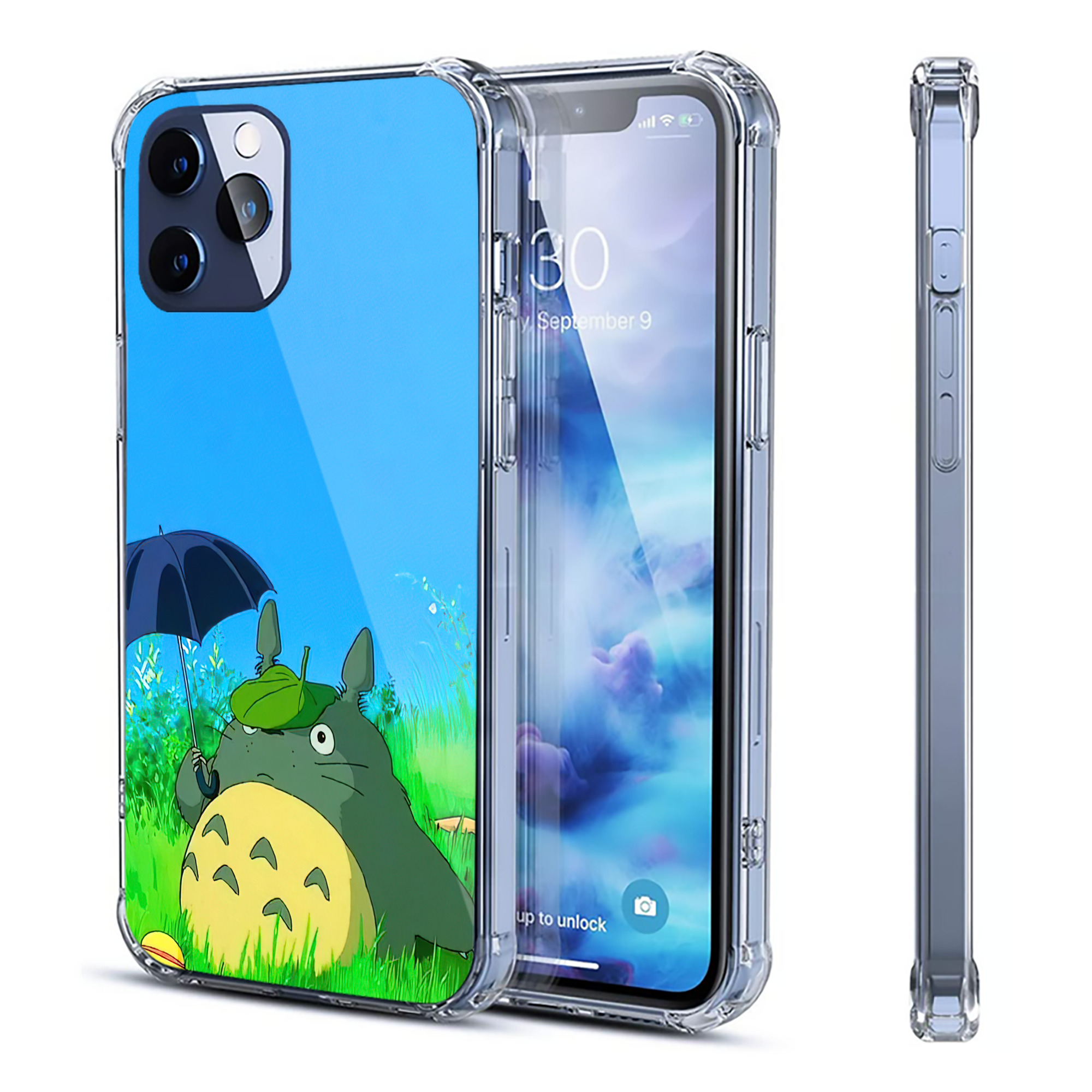 （画像用） となりのトトロ 草壁メイ 草壁サツキ My Neighbor Totoro Satsuki Kusakabe Mei Kusakabe 【iPhone 12シリーズ対応】透明スマホケース（クリアソフトケース）